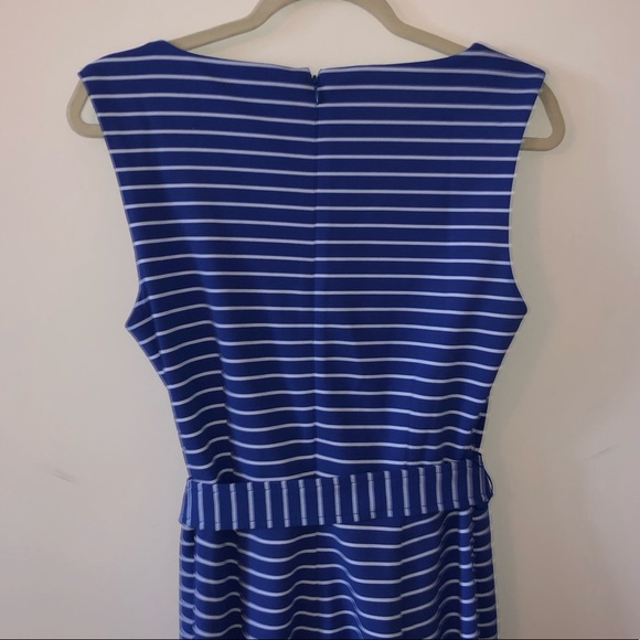 Calvin Klein | Blue & White Striped Jumpsuit - Picture 4 of 4